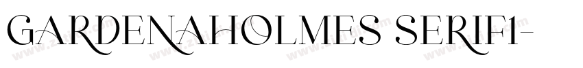 GardenaHolmes Serif1字体转换